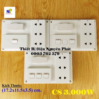 [ELITON] Taplo (Bảng Điện) Nổi Cao Cấp 1 2 3 Công Tắc Chịu Tải 3000w