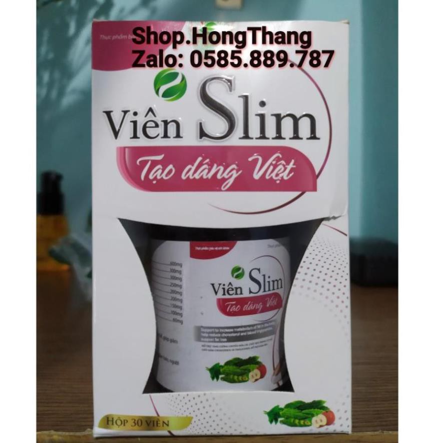 Hỗ trợ giảm cân viên SLIM tạo dáng việt giữ dáng, tạo vóc giáng thon ngọn