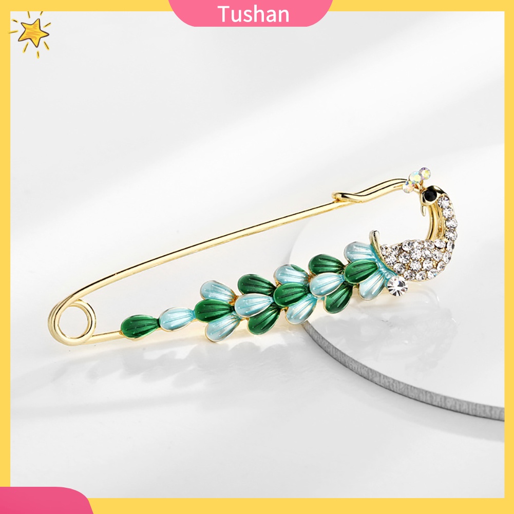 Ghim Cài Áo Hình Kim Băng Đính Đá Nhân Tạo Thời Trang Cho Nữ