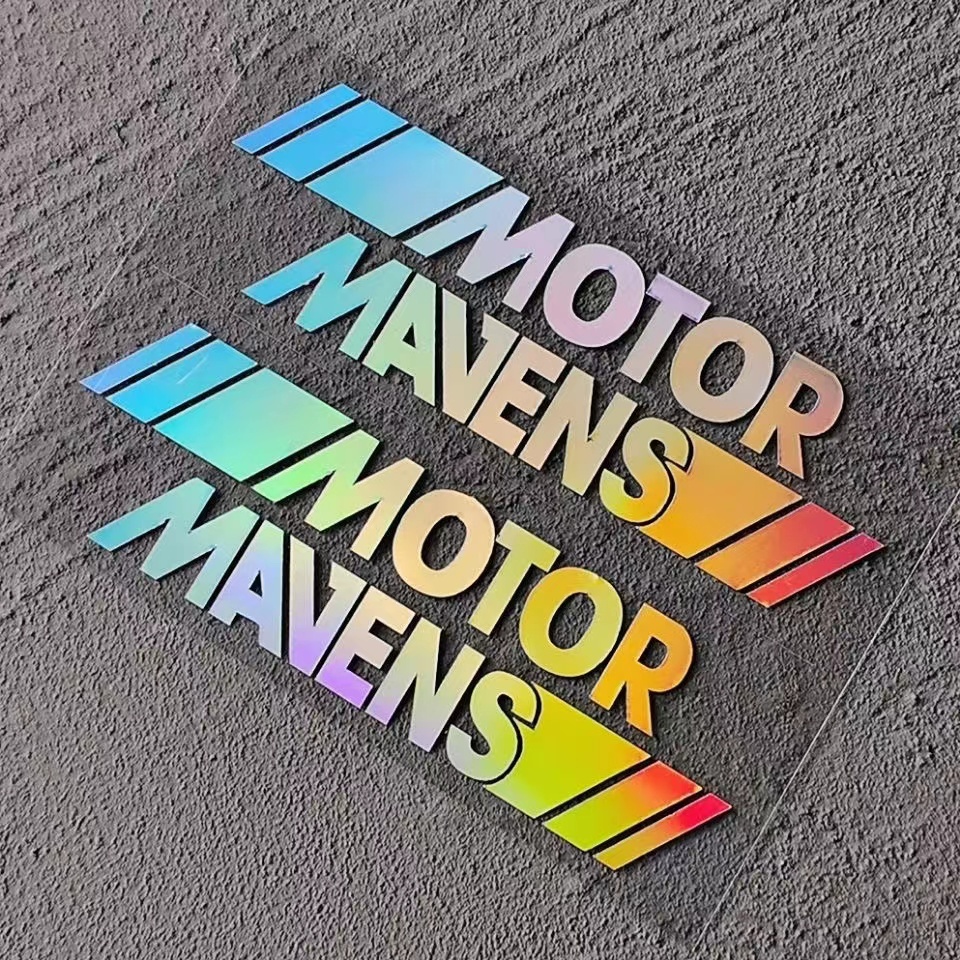 Miếng Dán Trang Trí Kính Xe Hơi In Chữ Tam Giác Độc Đáo Thời Trang