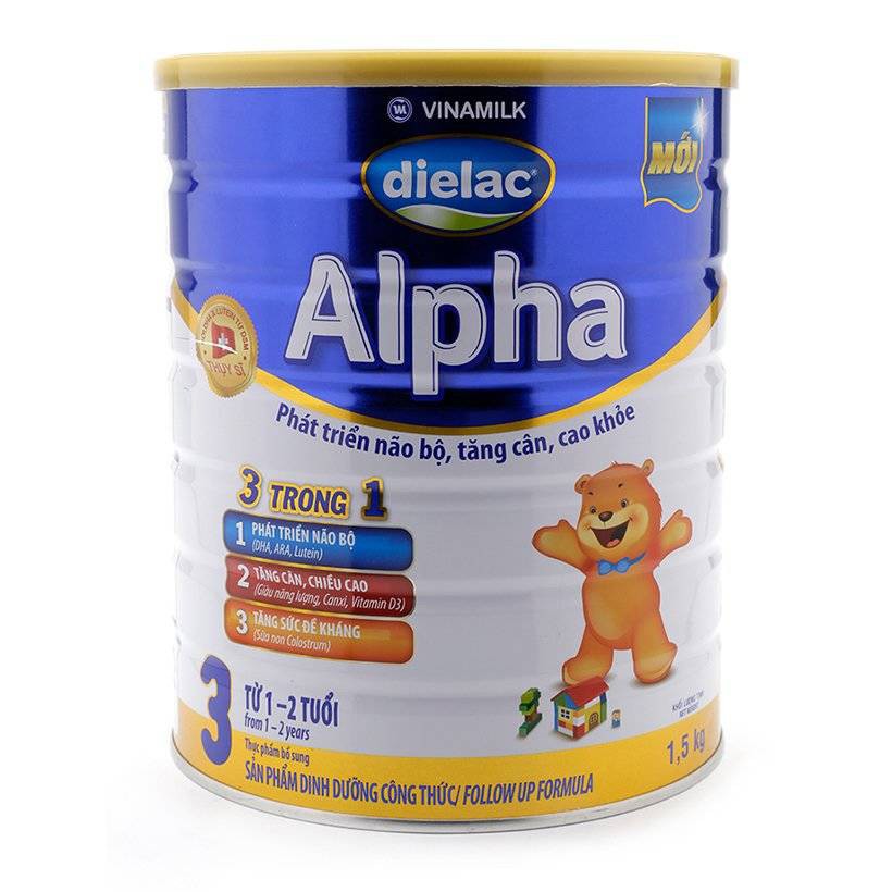 Sữa bột Vinamilk Dielac alpha Step 3 1.5kg