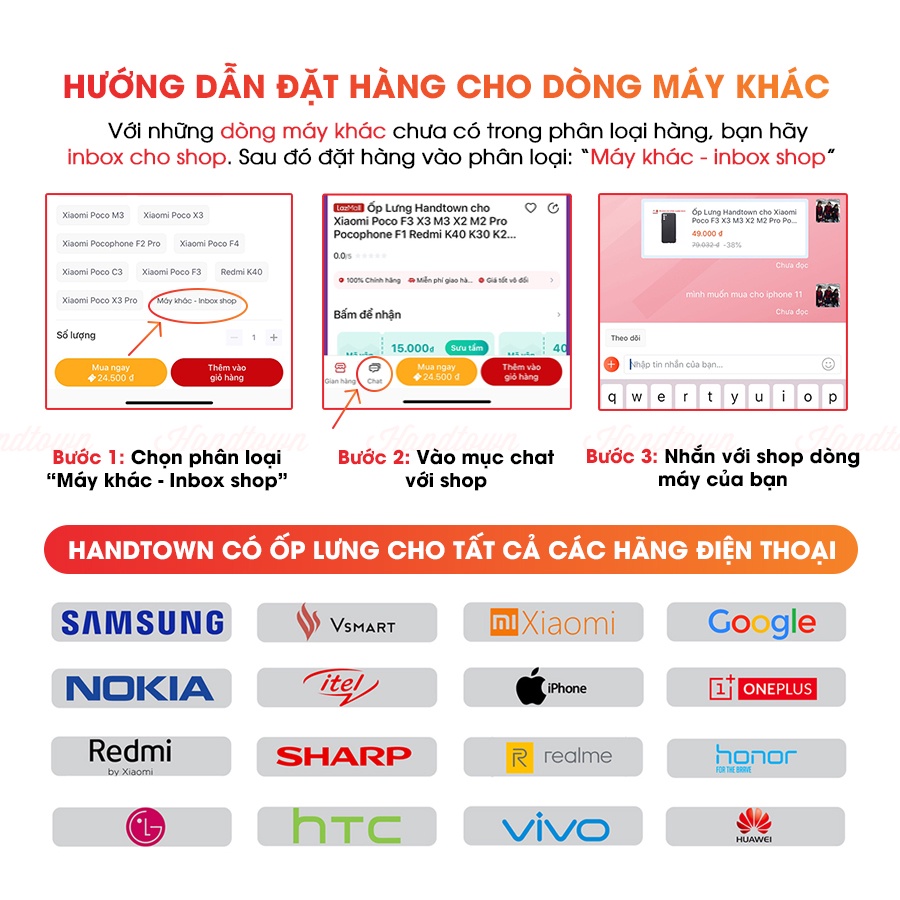 Ốp lưng dẻo đen Handtown dành cho tất cả các dòng máy Iphone Samsung Oppo Xiaomi Realme Oneplus HTC Redmi LG Sony