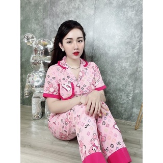 Đồ bộ pyjama chất vải lụa mango cao cấp