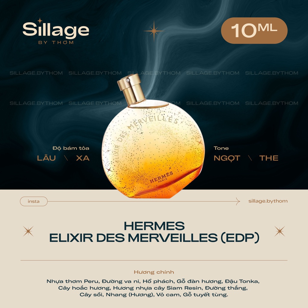 H.E.R.M.E.S ELIXIR DES MERVEILLES EDP | Mẫu thử nước hoa nữ #0