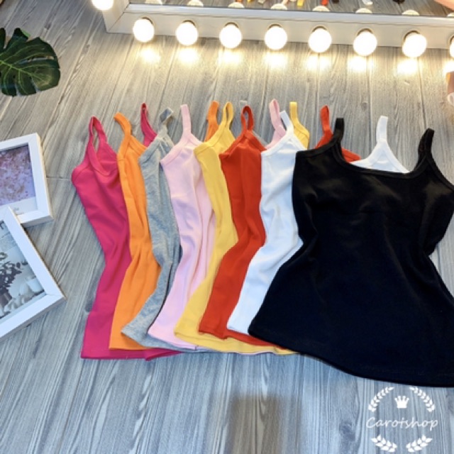 [ XẢ KHO 3 NGÀY Áo 2 dây viền trơn - carotshop | BigBuy360 - bigbuy360.vn