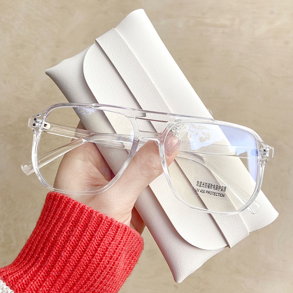 Mắt kính đọc sách chống ánh sáng xanh trong suốt phong cách Hàn Quốc cổ điển