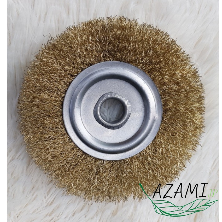 Bánh Cước Sợi Thép , Chổi Đánh Gỉ Sắt , Lưỡi Mài Chà Đánh Gỉ 100mm , 125mm , Lỗ Trục 16mm Cao Cấp