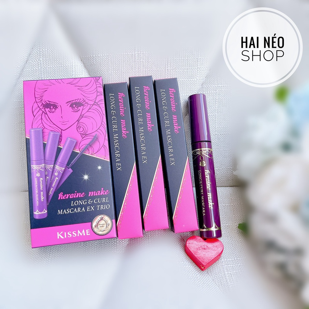 (clip auth-fake) Mascara Làm Cong và Dài Mi Kiss Me Heroine Make Long & Curl Mascara EX 6g (Bản Hàn)