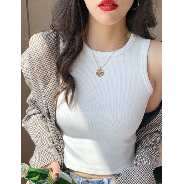 Áo croptop nữ sát nách kiểu dáng basic đơn giản trẻ trung năng động mẫu mới hottrend bán chạy nhất hiện nay