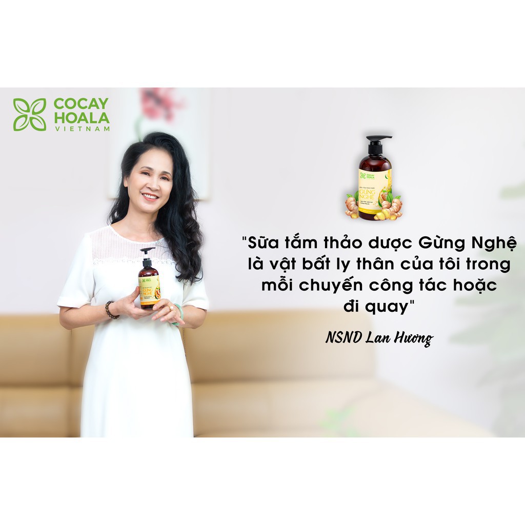 Combo Sữa Tắm Thảo Dược Gừng Nghệ ❤️FREESHIP❤️ Tránh Gió Chống Cảm Cocayhoala 300g | BigBuy360 - bigbuy360.vn