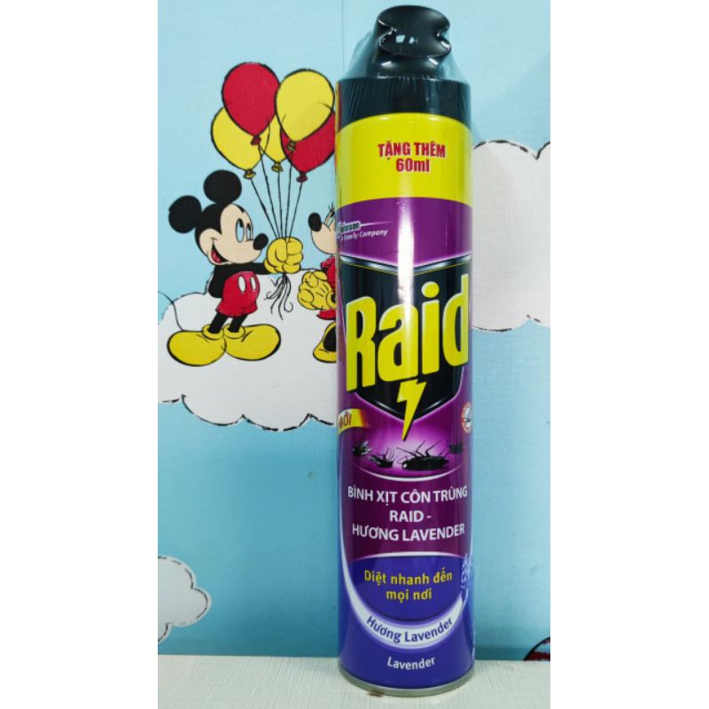 Bình xịt côn trùng Raid chai 600ml