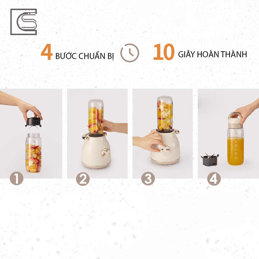 Máy Xay Sinh Tố Chancoo Xay Rau, Củ, Quả, Trái Cây Công Suất 300W SC0053