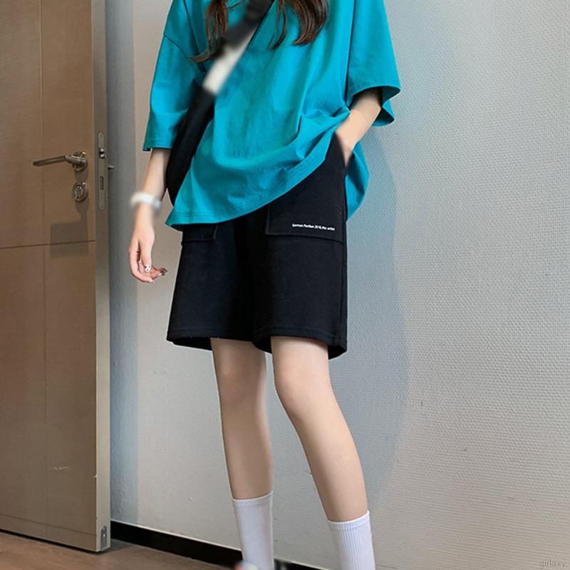 Quần Short Thể Thao Lưng Cao Phong Cách Hàn Quốc Cho Nữ