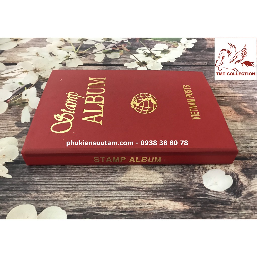 [GIÁ RẺ BẤT NGỜ] Tập Album Sưu Tầm Cầm Tay Đựng Khoảng 500 Con Tem - TMT Collection - CST500