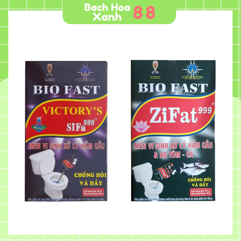 Men Vi Sinh Bể Phốt Khử Mùi Hôi Hầm Cầu Cống Nhà Vệ Sinh Hố Ga Bio Fast 300g - Sifa / Zifat
