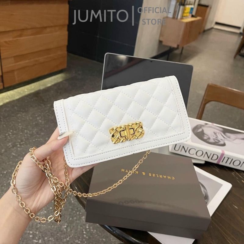 Túi xách nữ C.K khuy viền đeo chéo thời trang cao cấp JUMITO T1.055.NA