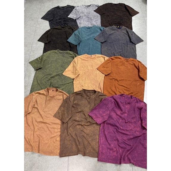Áo thun tay ngắn nam WASH cho mùa hè đầy đủ tem mạc và túi zip