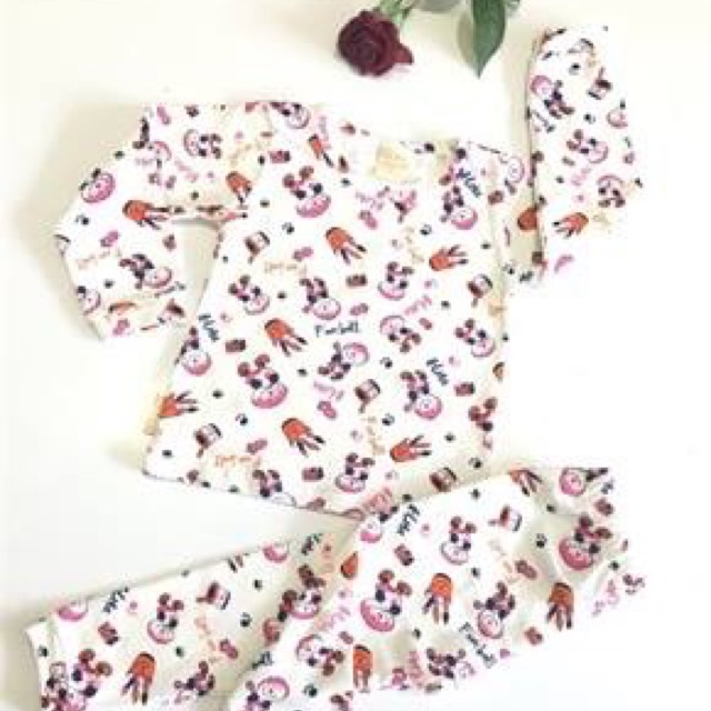 Bộ cotton dài tay bé trai