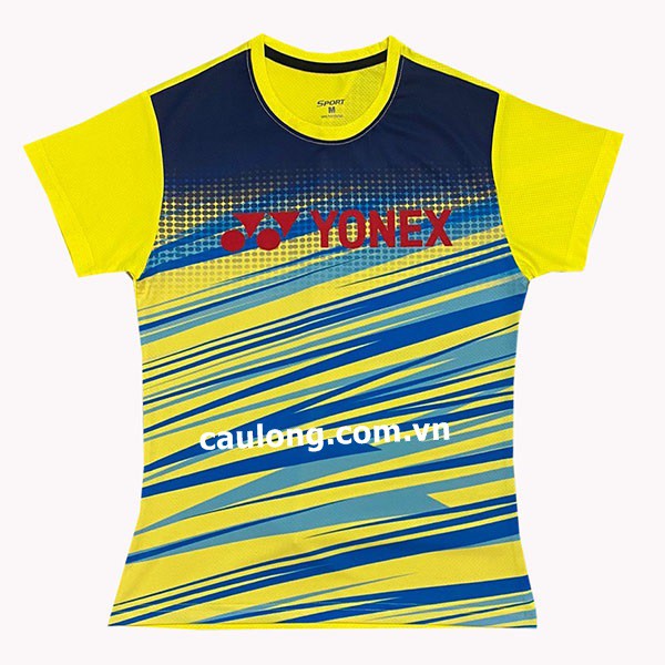 Áo Cầu Lông Nam Nữ Cổ Tròn Yonex 7967 Vàng