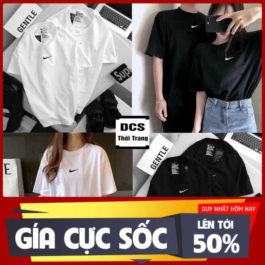 XẢ Áo Thun Nike Thêu Chất Liệu Cotton Hàng Chính Hãng Áo Thun DCS