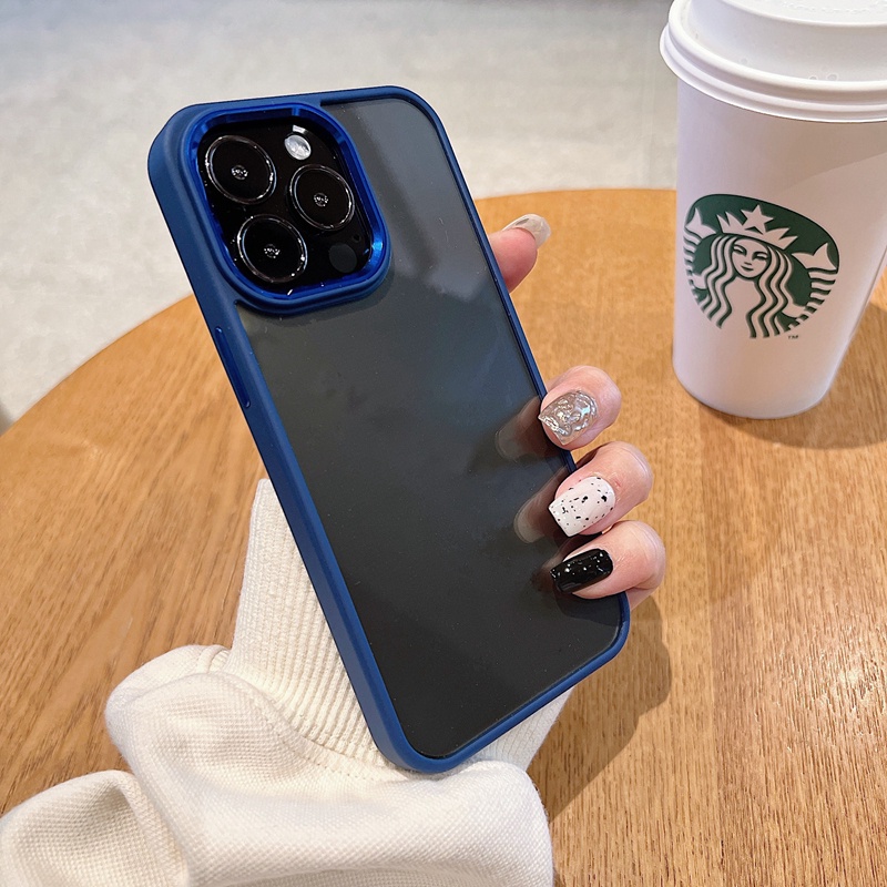 Ốp Điện Thoại Nhựa Cứng Trong Suốt Chống Sốc Cho iPhone 11 12 13 Pro Max