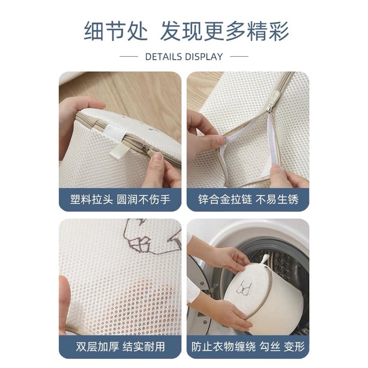 ❗❗SET TÚI LƯỚI GIẶT ĐỒ 6 MÓN 3 LỚP CAO CẤP MẪU MỚI