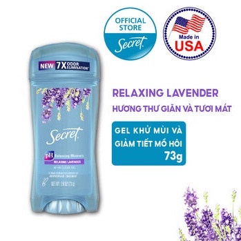 Lăn Khử Mùi Secret Dạng Gel Hương Lavender 73g