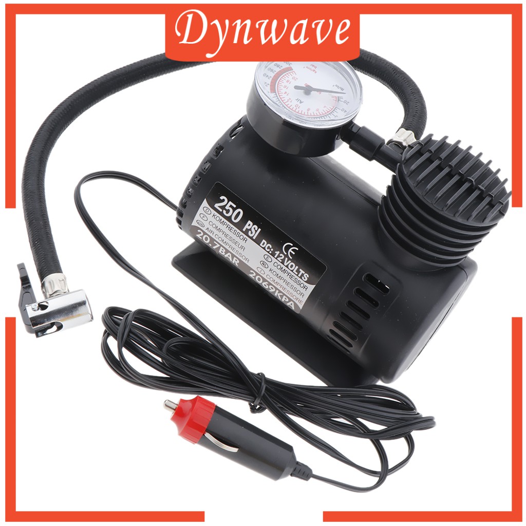 Máy Nén Khí Mini Cho Bánh Xe Hơi 300 Psi 12v # 2