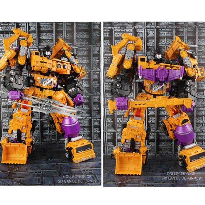 Xe cẩu móc, công trình biến hình Robot đồ chơi trẻ em cao cấp