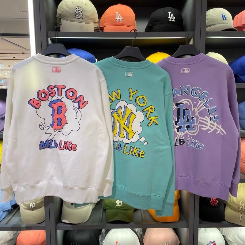 Áo nỉ mlb dài tay chât nỉ