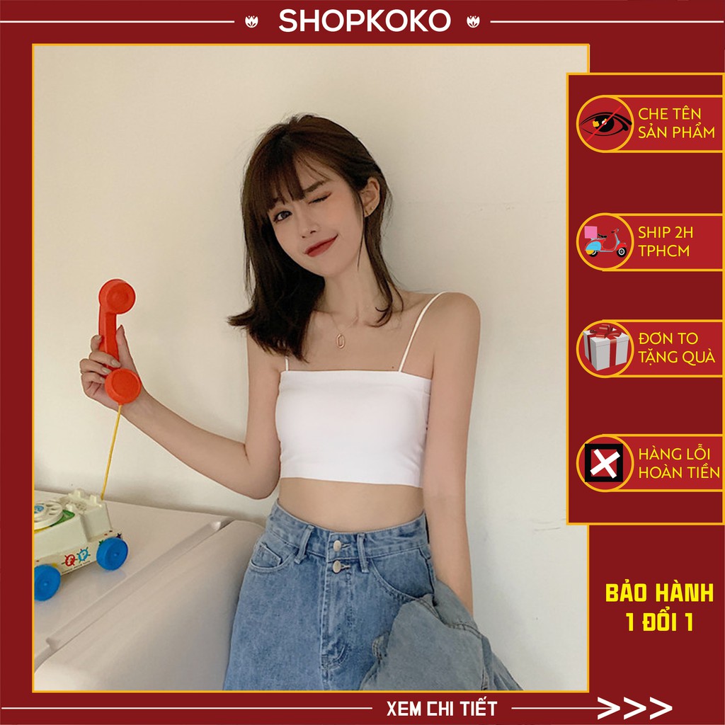 Áo Bra Đúc Su Quây 2 Dây Chất Mát Lịm A8881