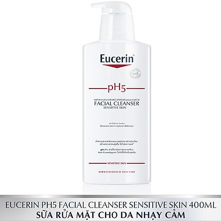 Sữa rửa mặt pH5 cho da nhạy cảm Eucerin Facial Cleanser Sensitive Skin 400ml | BigBuy360 - bigbuy360.vn