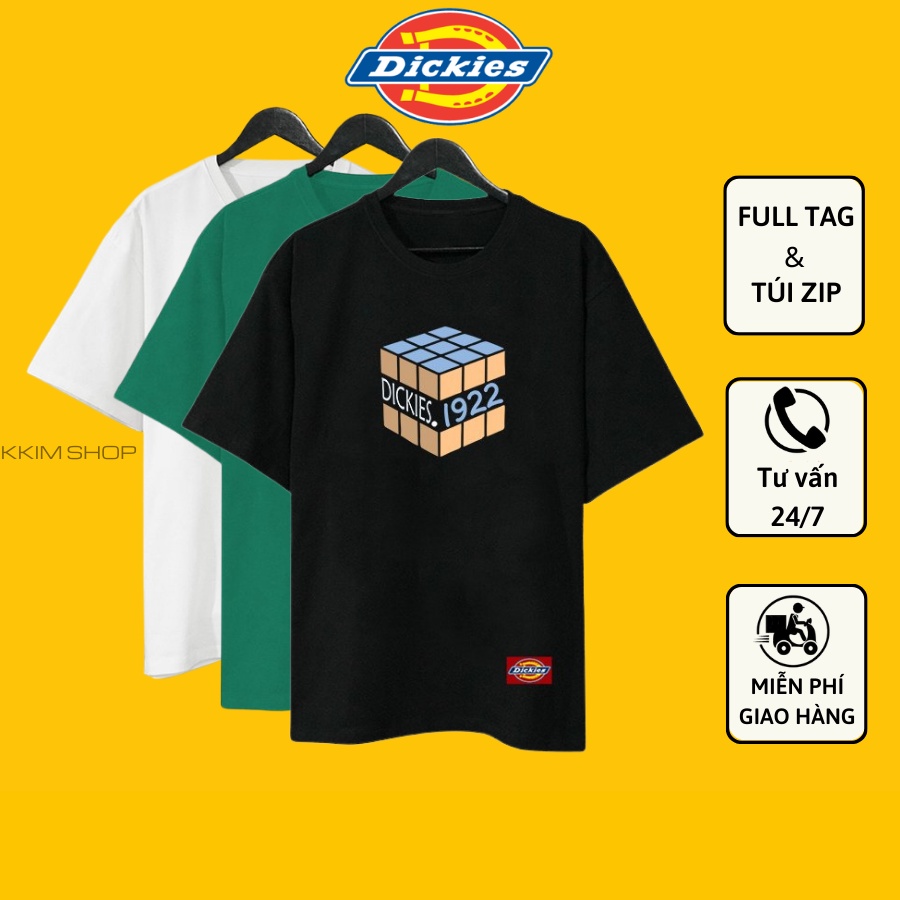 Áo Thun Tay Lỡ Dickies, áo phông Unisex nam nữ Form rộng oversize, chất liệu Cotton. KKIMShop
