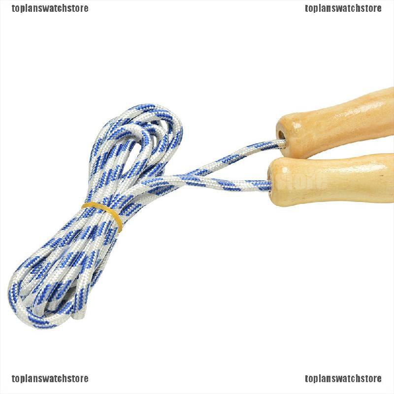 Dây Nhảy Thể Thao Tay Cầm Bằng Gỗ Dài 2.4M