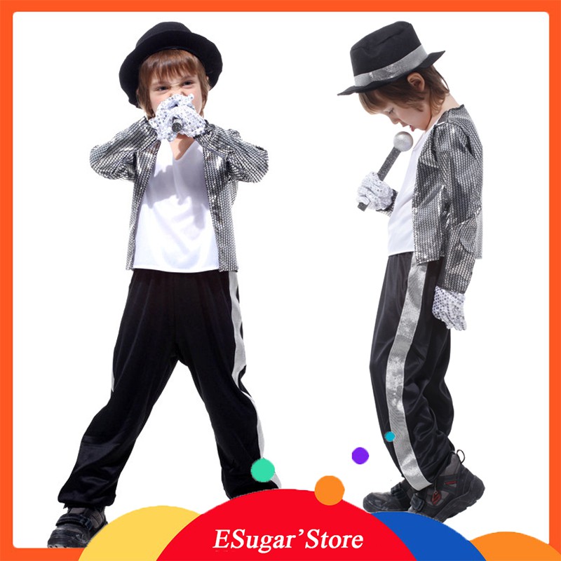 Set Đồ Hóa Trang Ca Sĩ Michael Jackson Cho Bé Trai