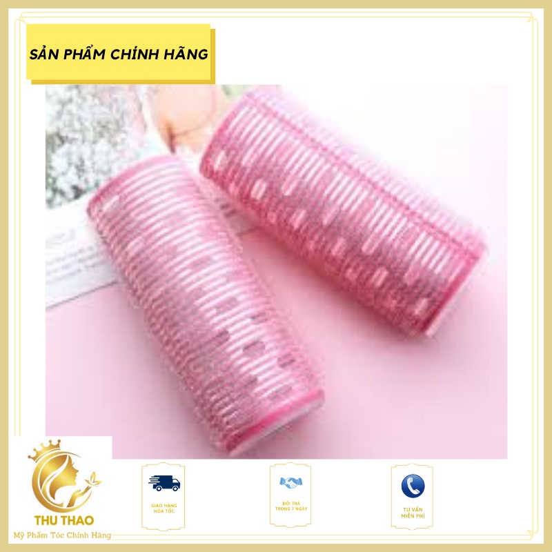 Lô cuốn tóc Hàn Quốc lõi nhôm 10cm siêu to dài tự dính uốn mái dài cỡ lớn