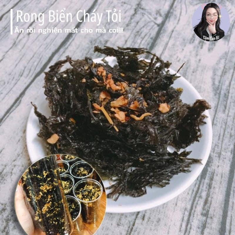 Rong Biển Cháy Tỏi – THỰC PHẨM ĂN KIÊNG -  Hũ PET 160 GRAM