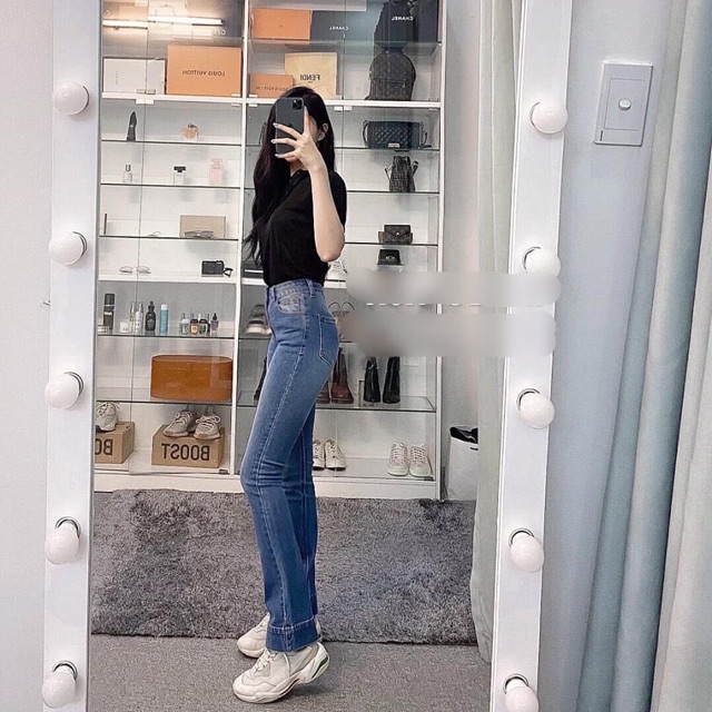 Quần loe dài lai to