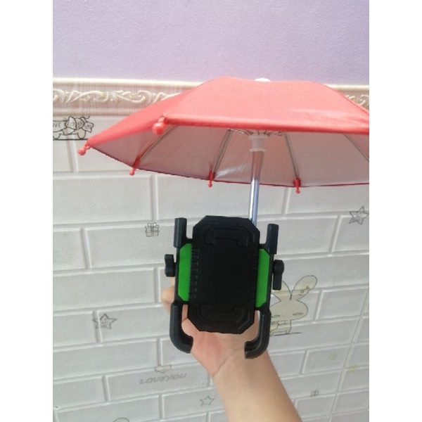 giá đỡ điện thoại có chốt gắn dù ,tặng kèm dù
