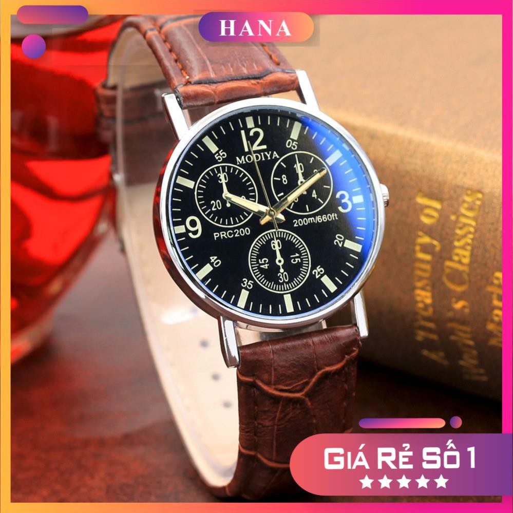 Đồng hồ Nam Modiya MD2233 Doanh Nhân 2019 Dây Da PU Cao Cấp