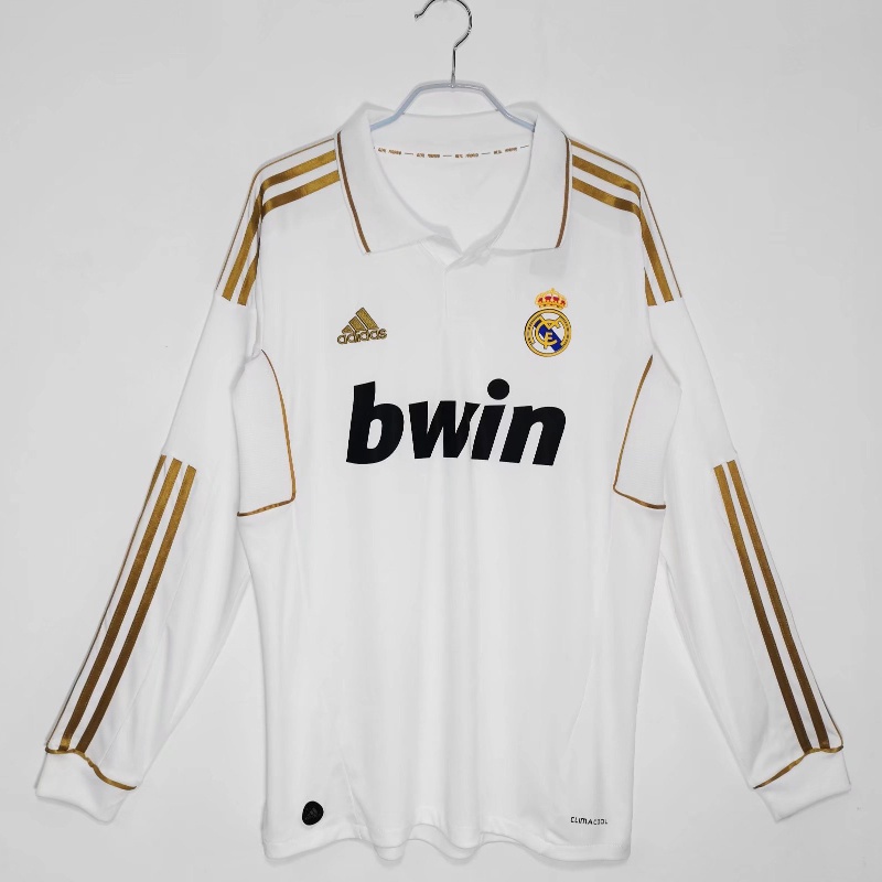 Áo Thun Bóng Đá Tay Dài Đội Real Madrid Mùa Giải 2011/12 Size S-XXL