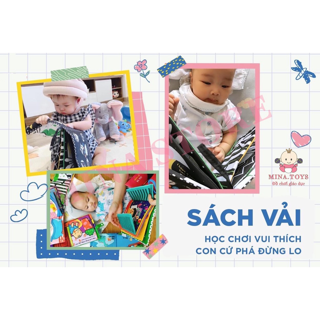 SÁCH VẢI ĐA TƯƠNG TÁC CỠ LỚN 18x18CM