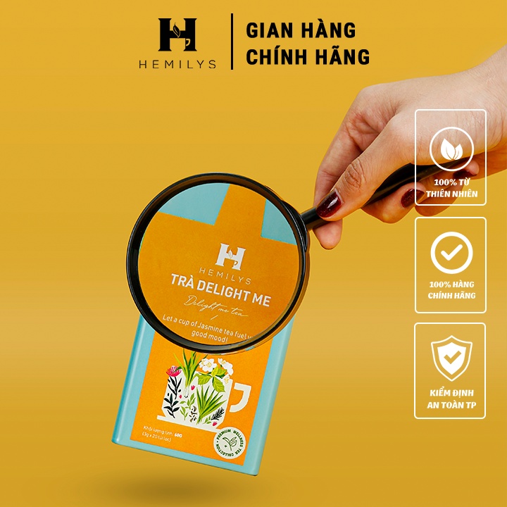 Trà Thảo Mộc Trà Lài Chống Oxi Hóa Giảm Stress Giảm Nguy Cơ Ung Thư Giảm Cholesterol Máu Delight Me Hemilys Tea