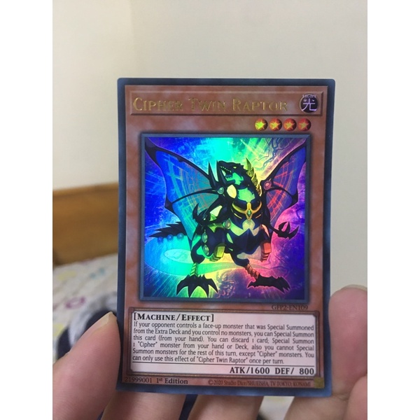 Thẻ bài Yugioh Cipher Twin Raptor