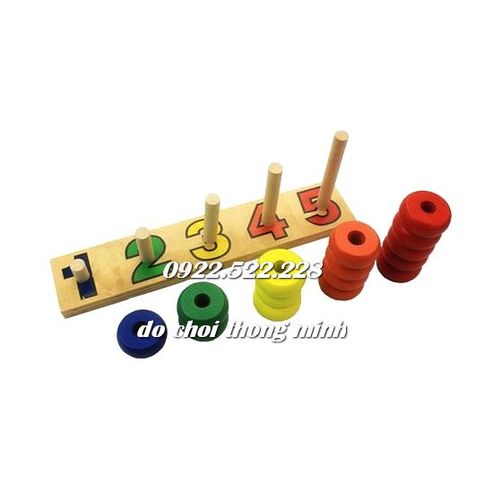 Bộ tập đếm 1-5 Giáo cụ Montessori