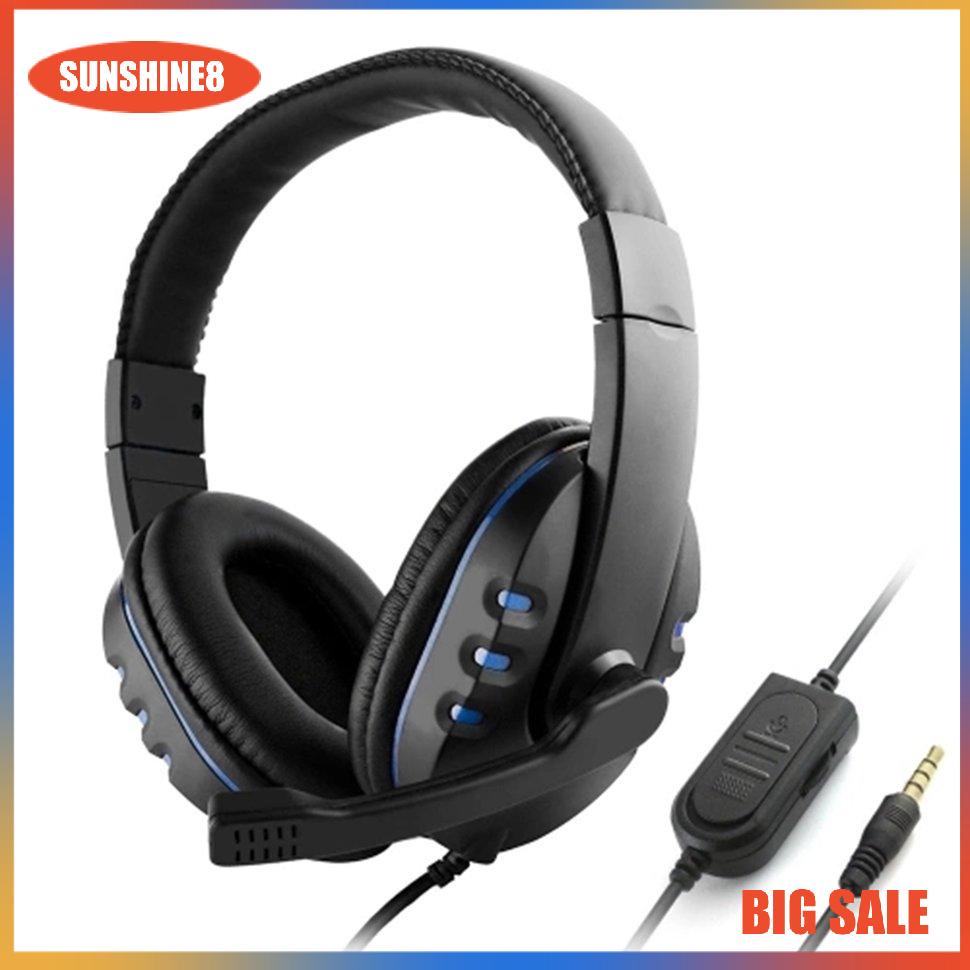 【SUN】Wired Gaming Headphones Noise Canceling Earphone Microphone Volume Control