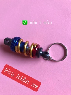 Móc khoá Phuộc 3 Màu CNC