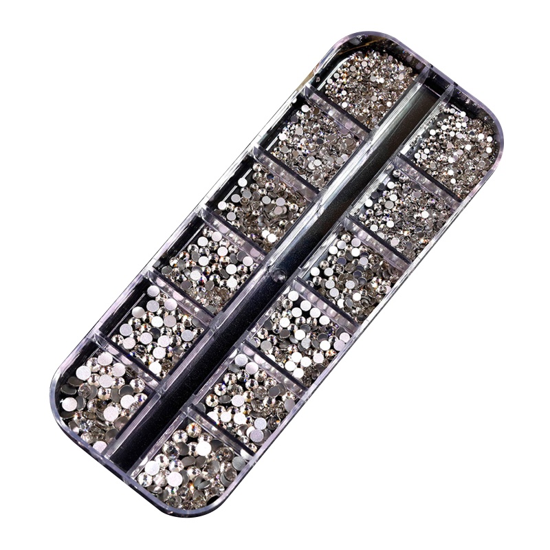 1 Hộp Đá Pha Lê Trang Trí Móng Tay Sau Lưng
