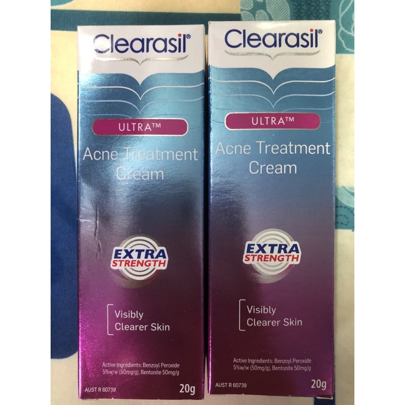 Kem hỗ trợ giảm mụn Clearasil Acne Treatment Cream 20g. Made in Úc 🇦🇺