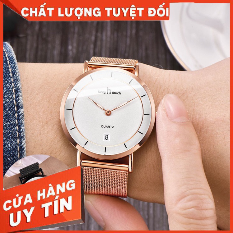 HÀNG CAO CẤP -  ĐỒNG HỒ NAM DIZIZD CHÍNH HÃNG NAM DÂY LƯỚI CAO CẤP (TẶNG KỀM HỘP VÀ PIN , PHỤ KIỆN THÂU DÂY)  - Hàng Cao